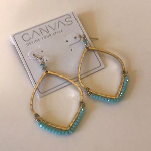Gold drop earrings